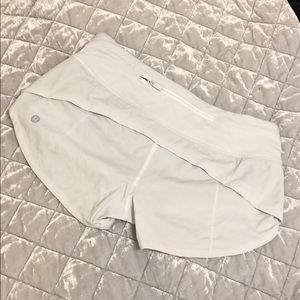 lululemon white speed up short